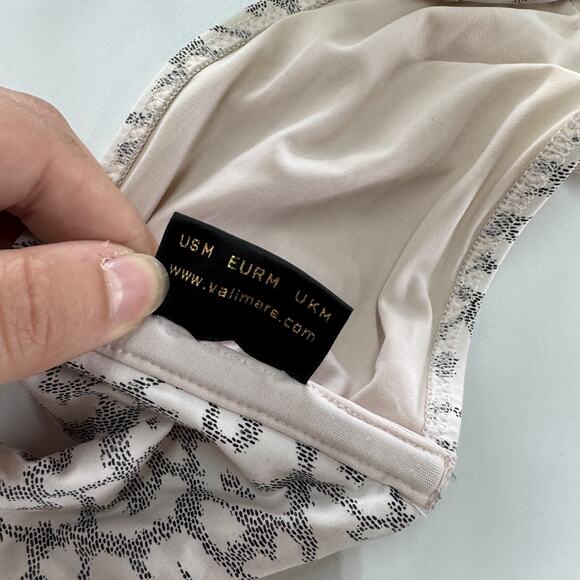 Valimare Bikini Swimsuit Womens Medium Gray Salinas Animal Bandeau Two Piece - Picture 5 of 11